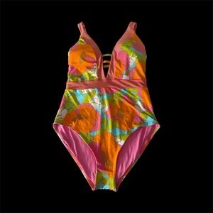 Trina Turk women One Piece Swimsuit - Orange, Pink, Green